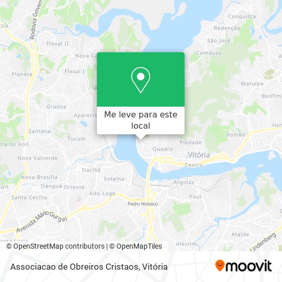 Associacao de Obreiros Cristaos mapa