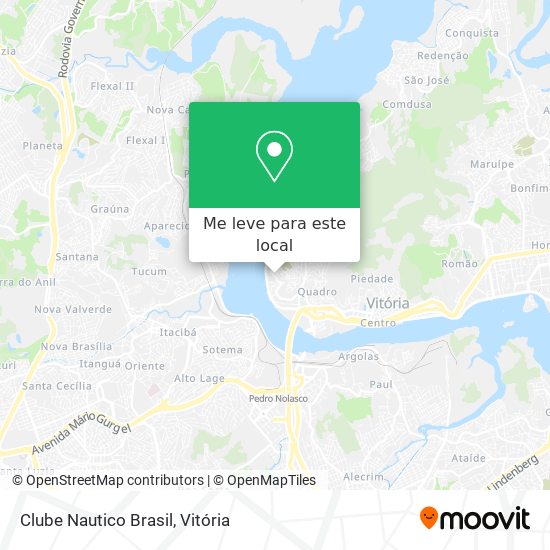 Clube Nautico Brasil mapa