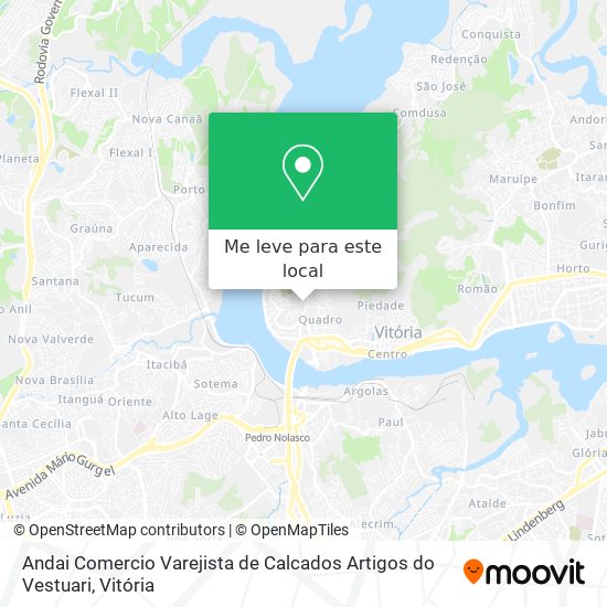 Andai Comercio Varejista de Calcados Artigos do Vestuari mapa