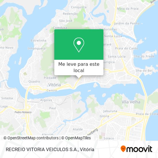 RECREIO VITORIA VEICULOS S.A. mapa