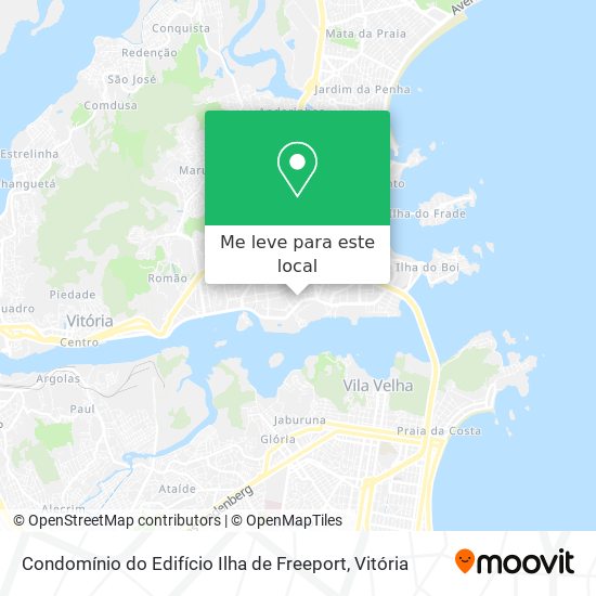 Condomínio do Edifício Ilha de Freeport mapa