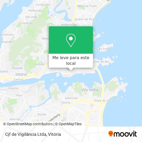 Cjf de Vigilância Ltda mapa