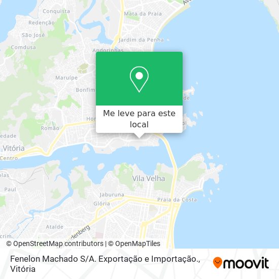 Fenelon Machado S / A. Exportação e Importação. mapa