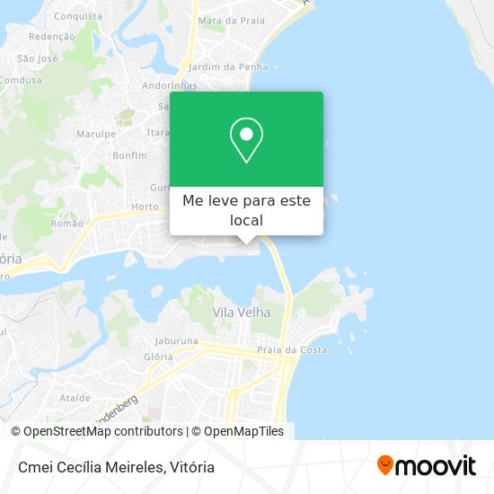 Cmei Cecília Meireles mapa