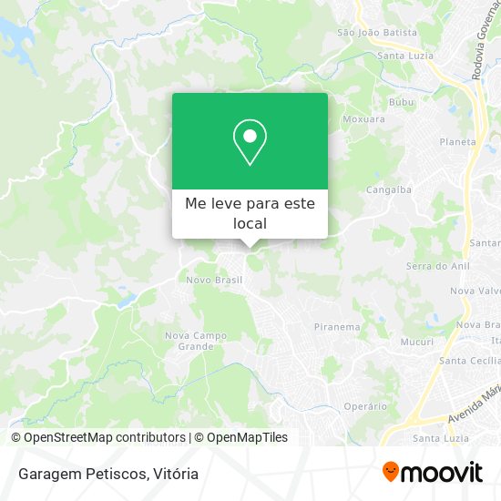 Garagem Petiscos mapa