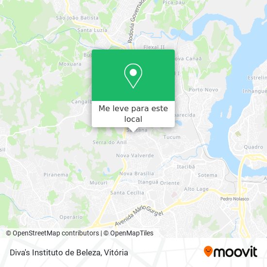 Diva's Instituto de Beleza mapa