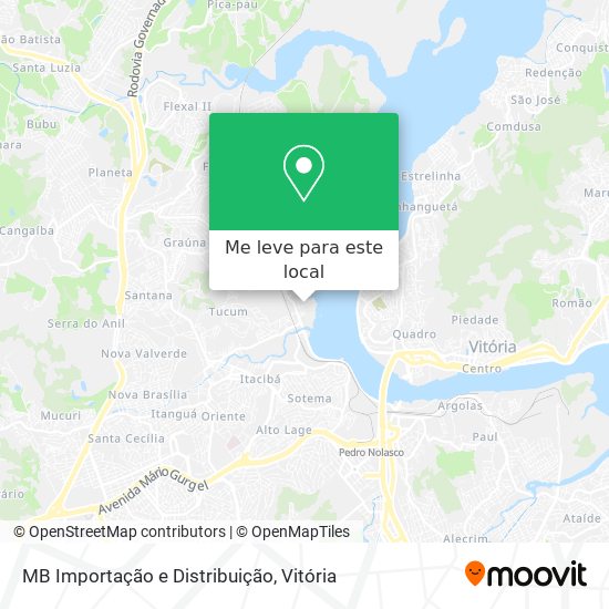 MB Importação e Distribuição mapa