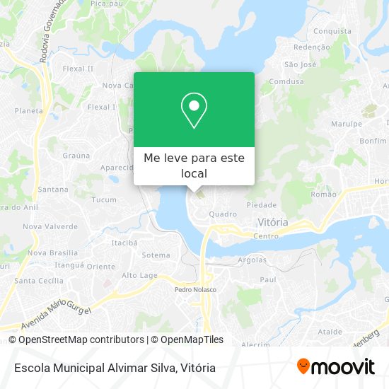 Escola Municipal Alvimar Silva mapa