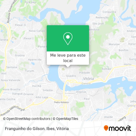 Franguinho do Gilson. Ibes mapa