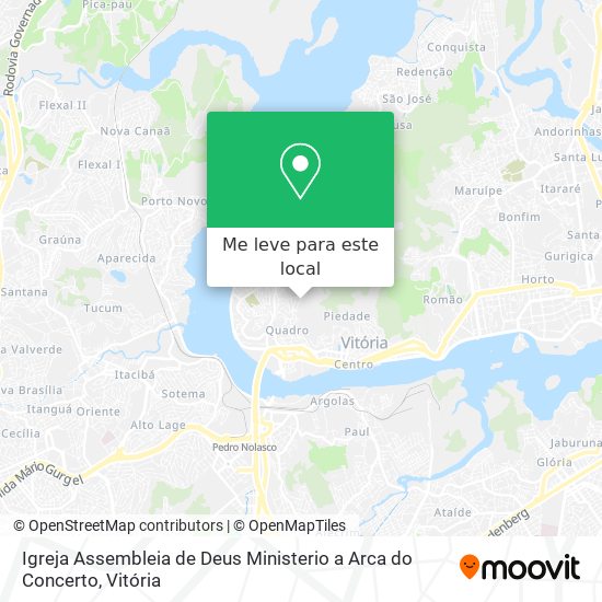 Igreja Assembleia de Deus Ministerio a Arca do Concerto mapa