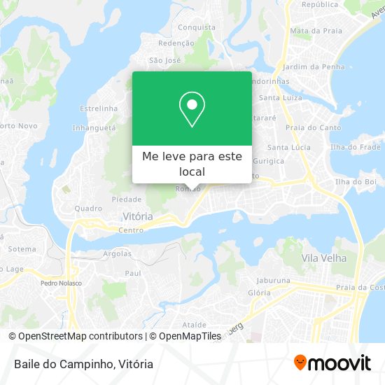 Baile do Campinho mapa