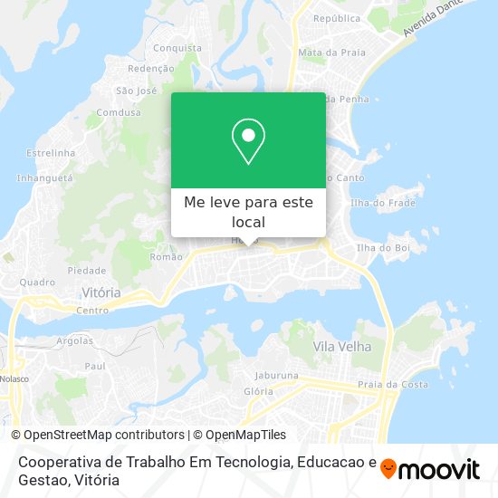 Cooperativa de Trabalho Em Tecnologia, Educacao e Gestao mapa