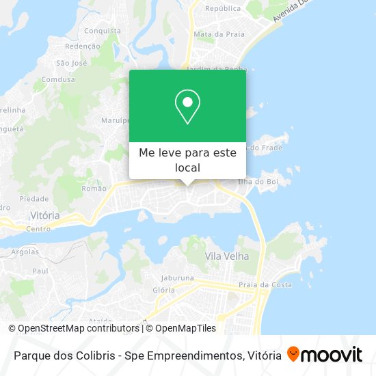 Parque dos Colibris - Spe Empreendimentos mapa
