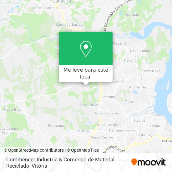 Commencer Industria & Comercio de Material Reciclado mapa