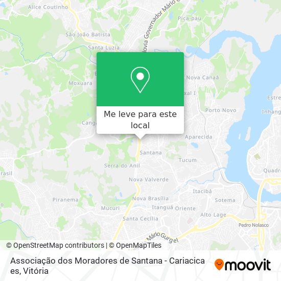 Associação dos Moradores de Santana - Cariacica es mapa