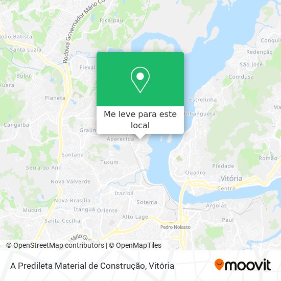 A Predileta Material de Construção mapa