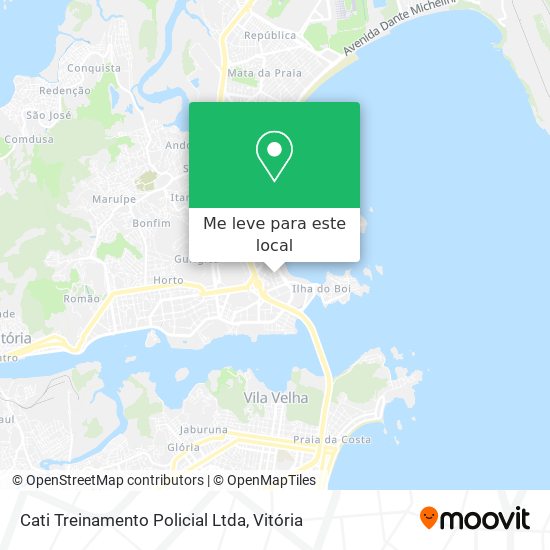Cati Treinamento Policial Ltda mapa