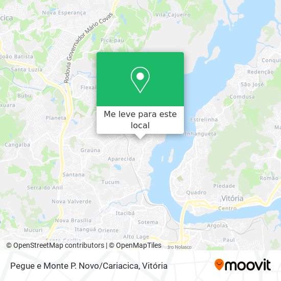 Pegue e Monte P. Novo / Cariacica mapa