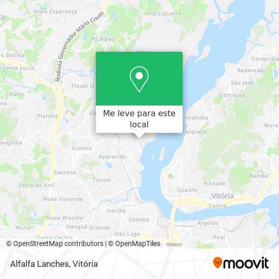 Alfalfa Lanches mapa