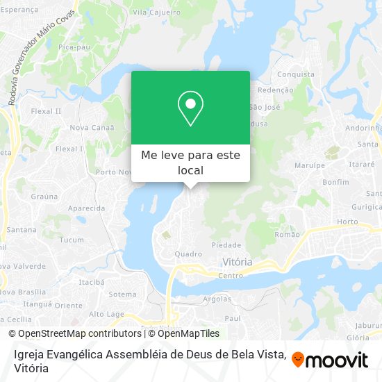 Igreja Evangélica Assembléia de Deus de Bela Vista mapa
