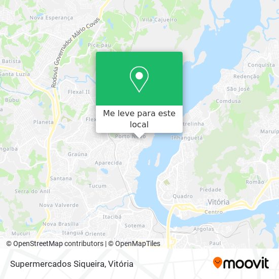 Supermercados Siqueira mapa
