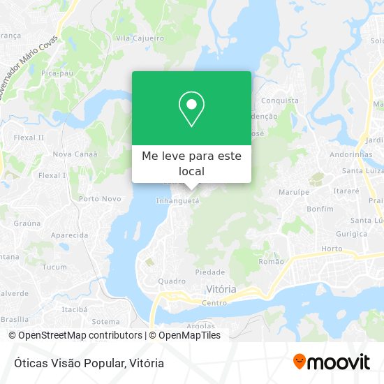 Óticas Visão Popular mapa