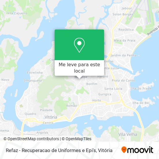 Refaz - Recuperacao de Uniformes e Epi's mapa