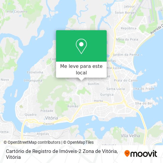 Cartório de Registro de Imóveis-2 Zona de Vitória mapa