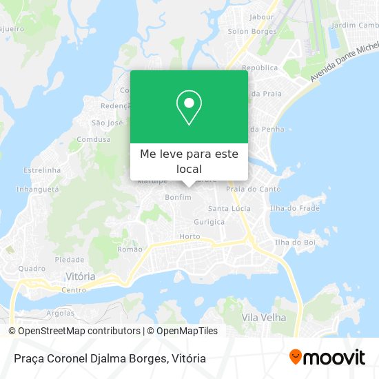 Praça Coronel Djalma Borges mapa