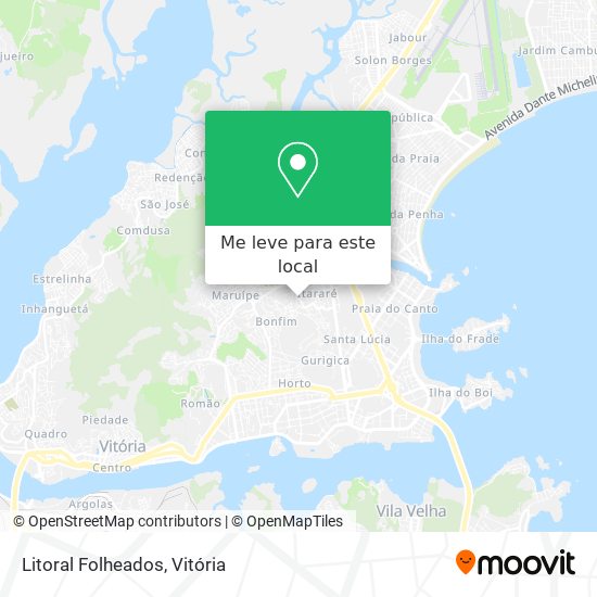 Litoral Folheados mapa