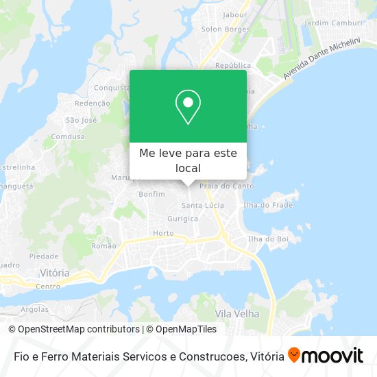 Fio e Ferro Materiais Servicos e Construcoes mapa