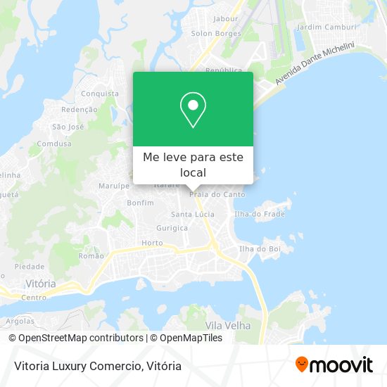 Vitoria Luxury Comercio mapa