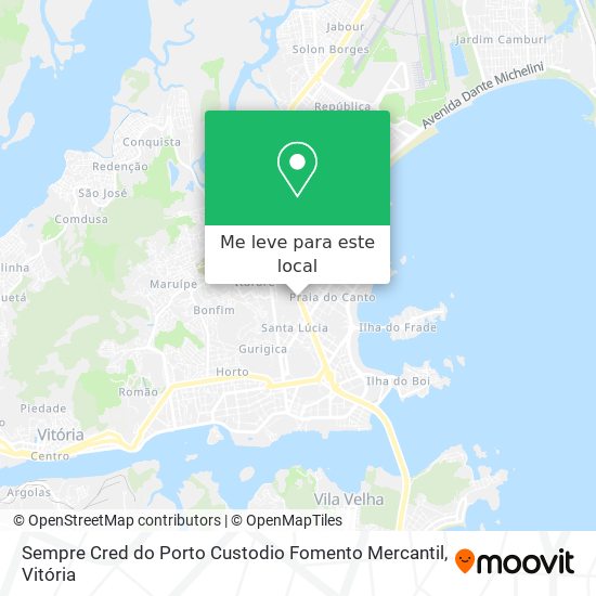 Sempre Cred do Porto Custodio Fomento Mercantil mapa