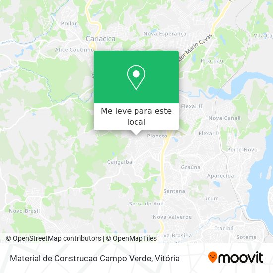 Material de Construcao Campo Verde mapa