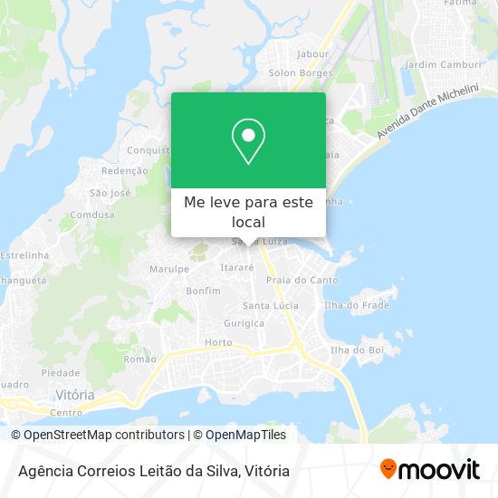 Agência Correios Leitão da Silva mapa