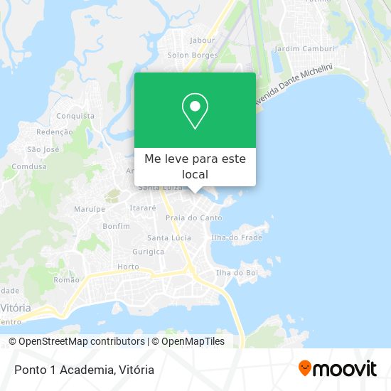 Ponto 1 Academia mapa