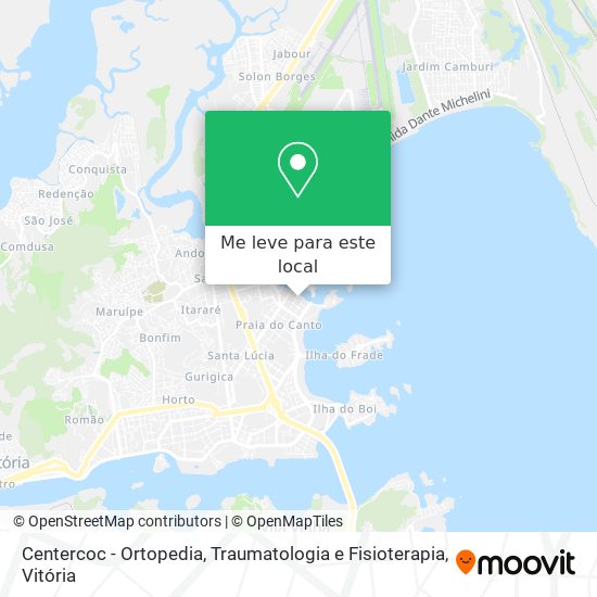 Centercoc - Ortopedia, Traumatologia e Fisioterapia mapa