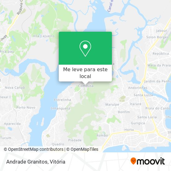 Andrade Granitos mapa