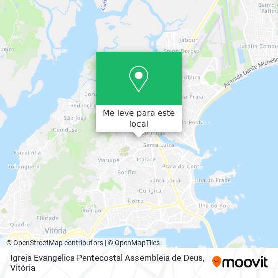 Igreja Evangelica Pentecostal Assembleia de Deus mapa