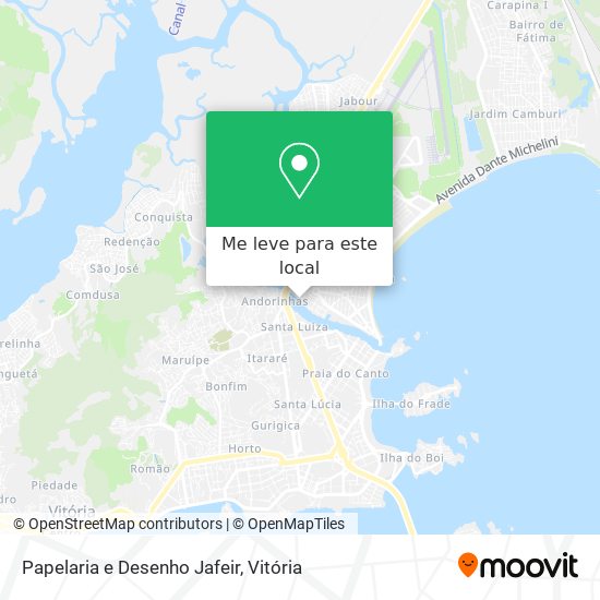 Papelaria e Desenho Jafeir mapa