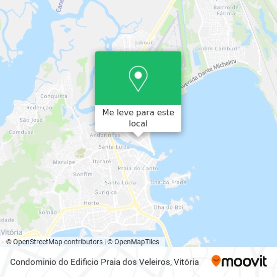 Condominio do Edificio Praia dos Veleiros mapa