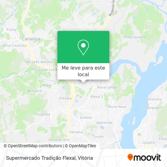 Supermercado Tradição Flexal mapa
