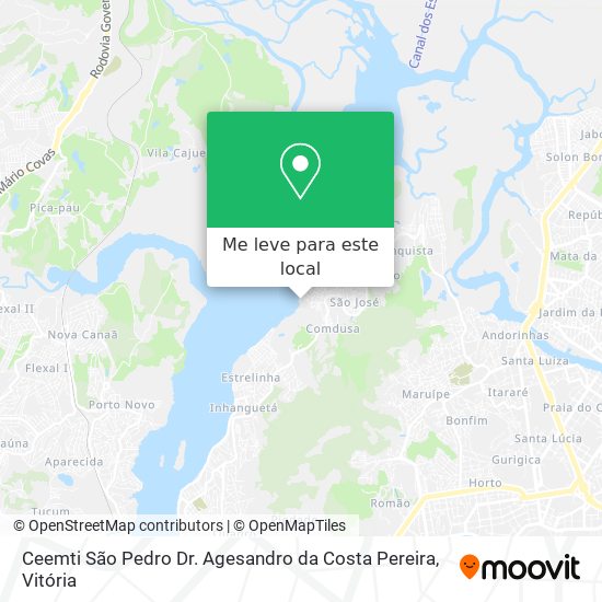 Ceemti São Pedro Dr. Agesandro da Costa Pereira mapa