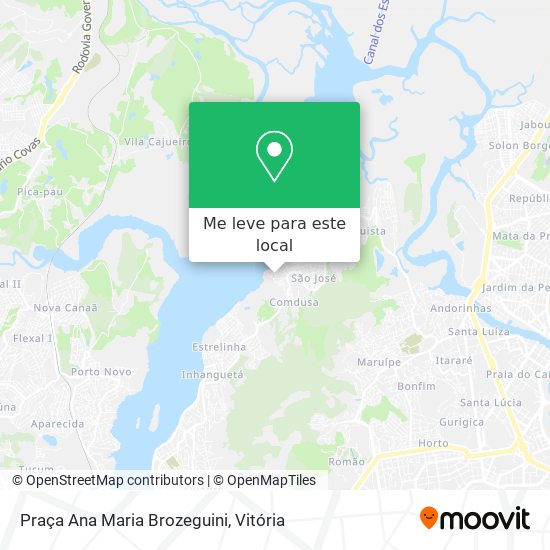Praça Ana Maria Brozeguini mapa