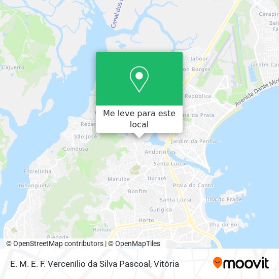 E. M. E. F. Vercenílio da Silva Pascoal mapa