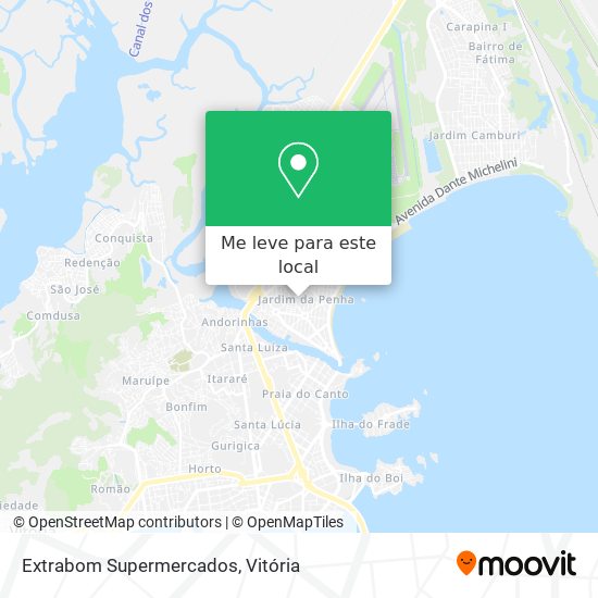 Extrabom Supermercados mapa