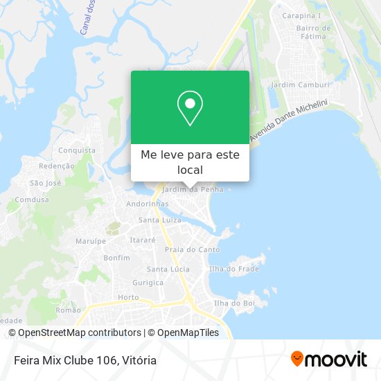 Feira Mix Clube 106 mapa