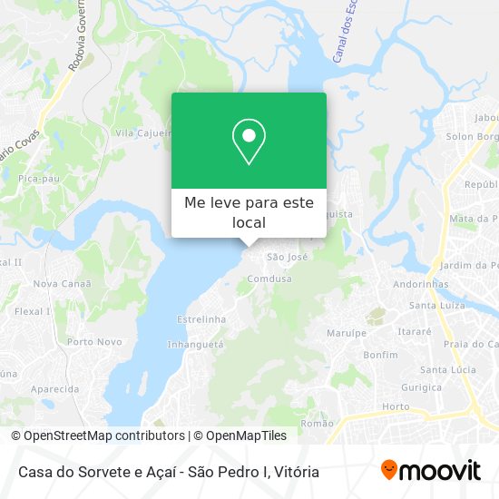 Casa do Sorvete e Açaí - São Pedro I mapa