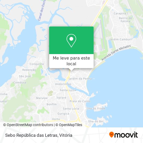 Sebo República das Letras mapa