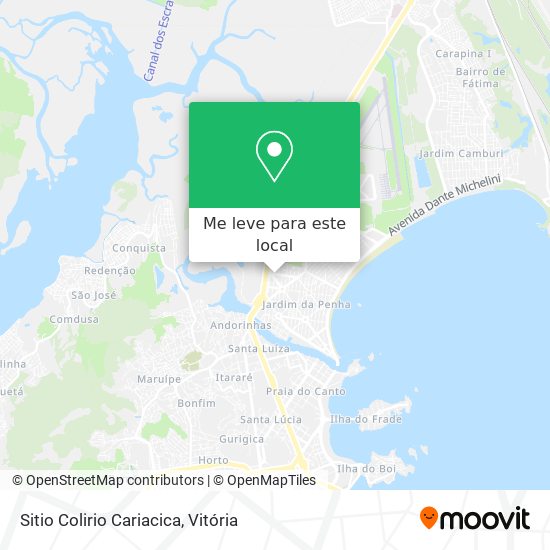 Sitio Colirio Cariacica mapa